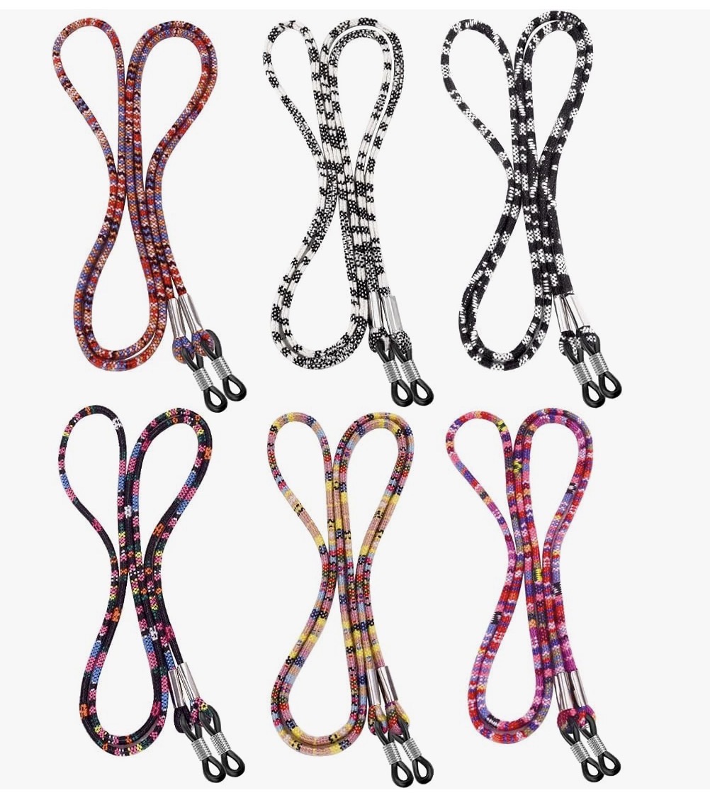 Colourful woven KRIVA sunglasses straps